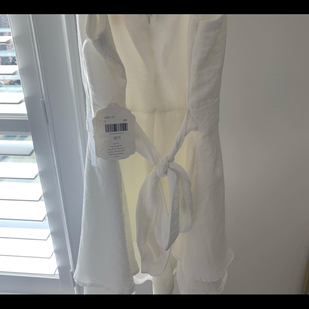 White romper dress